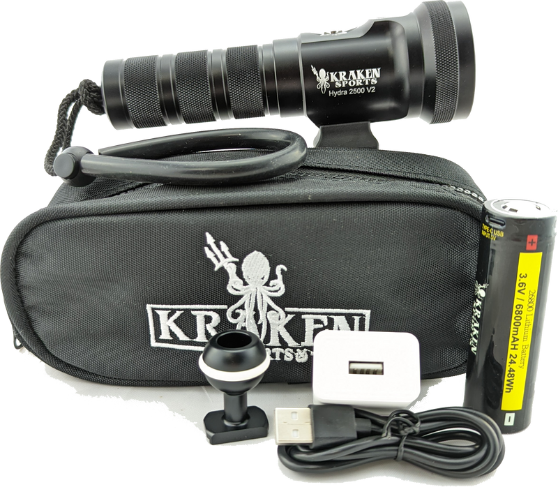Kraken Dive Lights Hydra 2500 V2 for Photo & Video