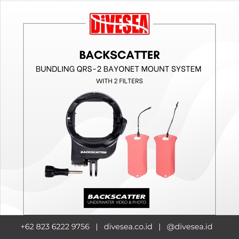 Backscatter Bundling QRS-2 Bayonet Mount System with Slide In 2 Color Filters