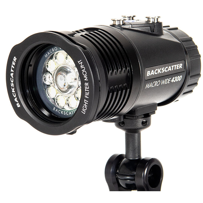 Backscatter Color Filter System -- Light Filter Holder for Mini Flash MF-1 & Macro Wide MW-4300 Video Light