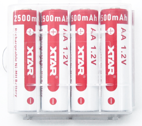 XTAR 1.2V 2500mAh Ni-MH Battery for INON Sea & Sea Strobe (4pcs batteries/pack)