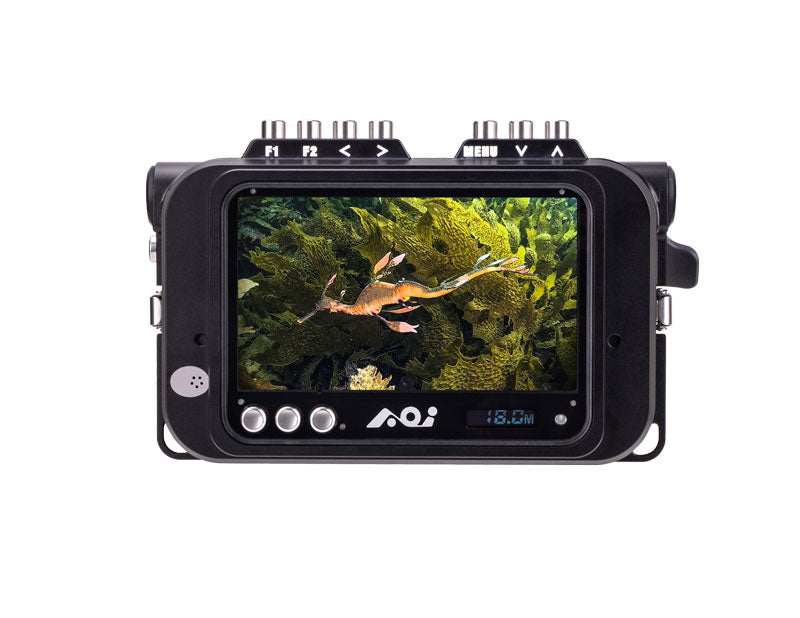 AOI UH-GPX Underwater Housing for GoPro Hero 9 10 11 12 & Underwater Display Monitor