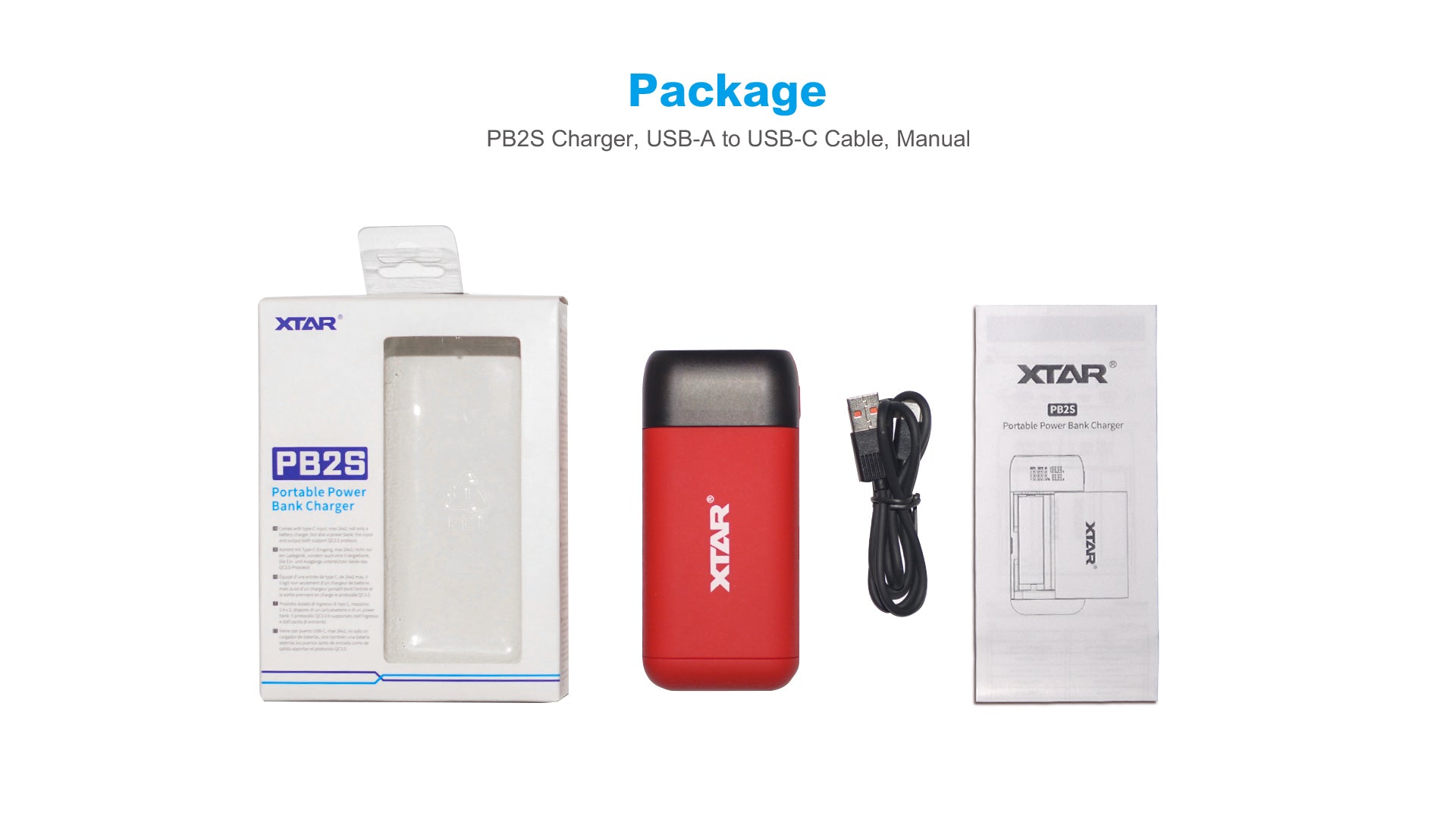 XTAR New PB2S Charger Type C Dual Role Fast Charger & Power Bank