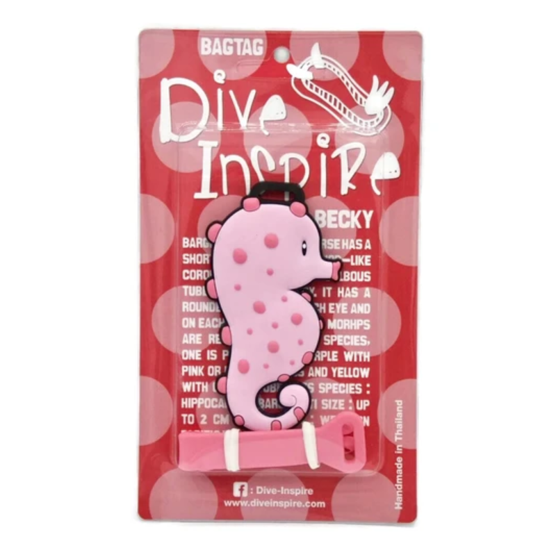 Dive Insipre Luggage Tag Becky Pygmy Seahorse