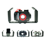 Diverig Tray Dual Handle for Compact Camera with 2x 1/4-20 Screw