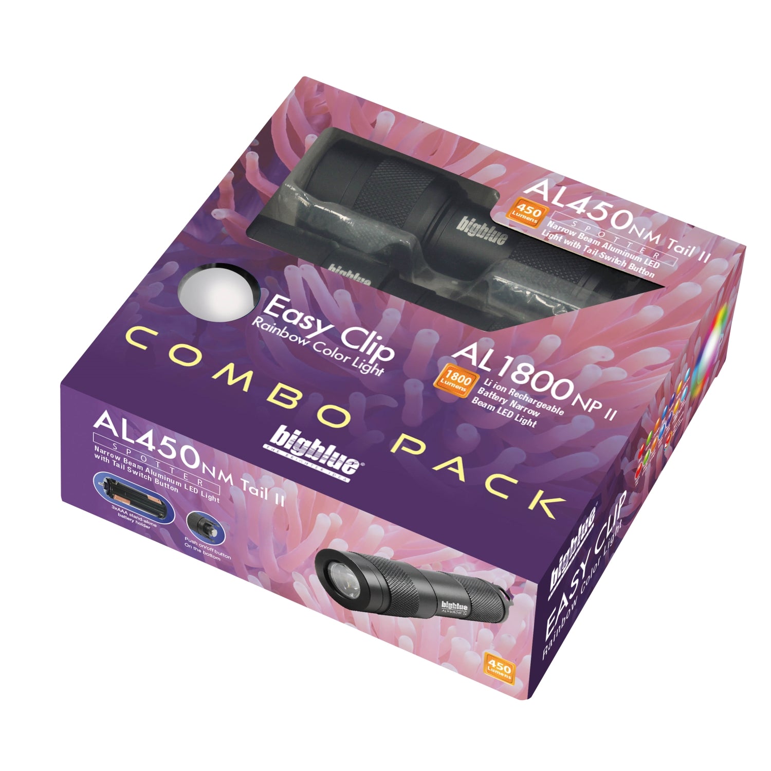 Bigblue Combo Pack: AL1800NP-II + AL450NT-II + Rainbow EZ Clip